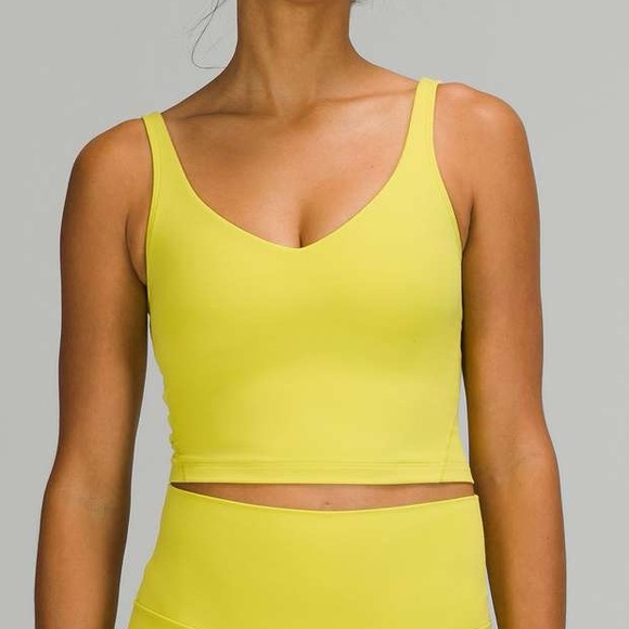 lululemon athletica Tops - Lululemon women’s Align cropped tank top - Yellow Serpentine